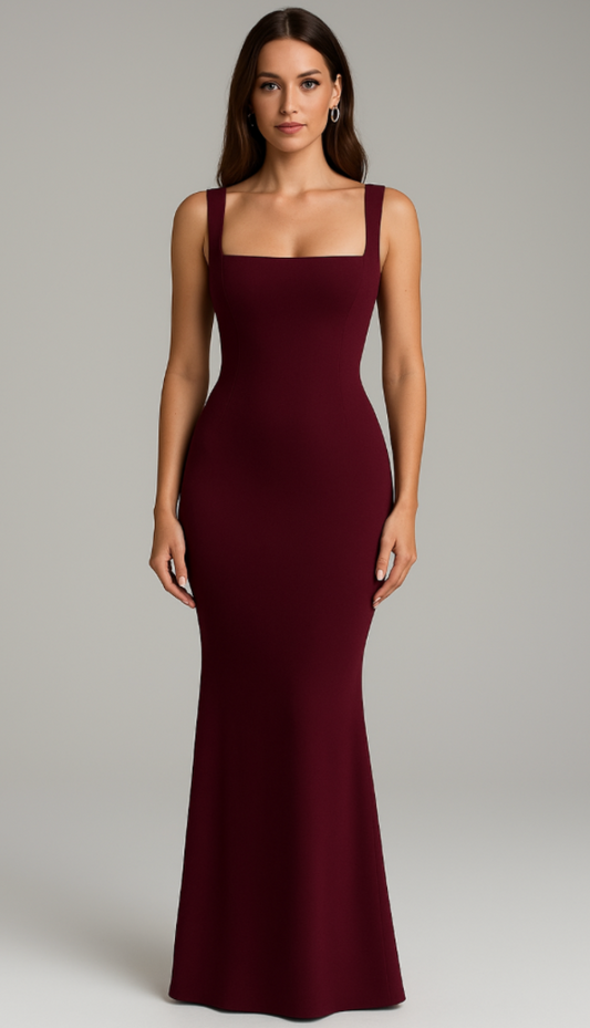 Robe gainante col carré