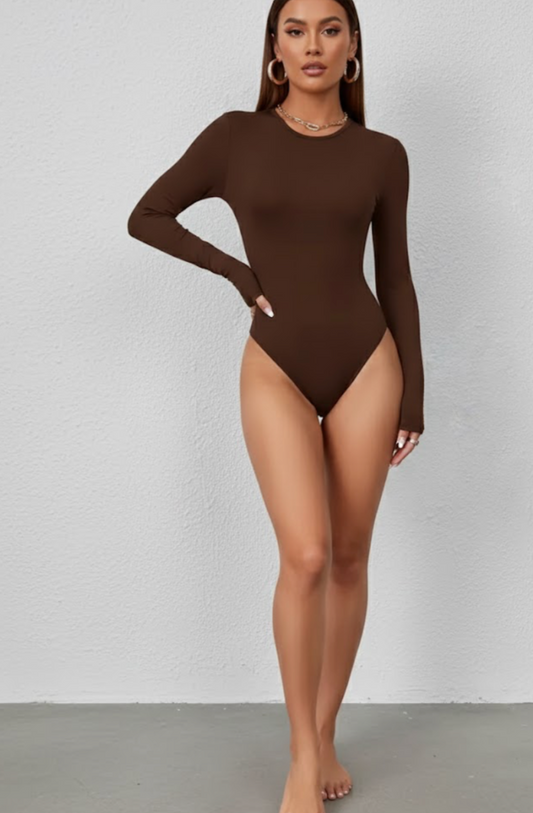 Body sculptant a manche longue